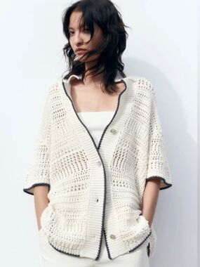 Zara Crochet Knit Sweater